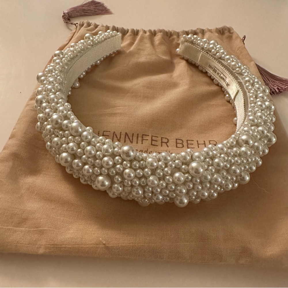 Jennifer Behr Bailey Pearl Headband Brand New